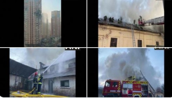 यूक्रेन: रूस के हमले के बाद कीव में रिहायशी इमारतों को पहुंचा नुक़सान